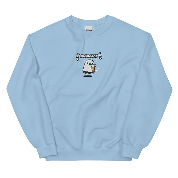 Embroidered Booooze Crewneck-image