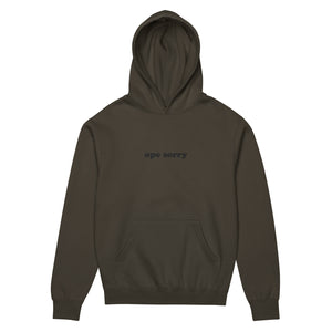 Vintage Black Box Hoodie - Embroidered Ope