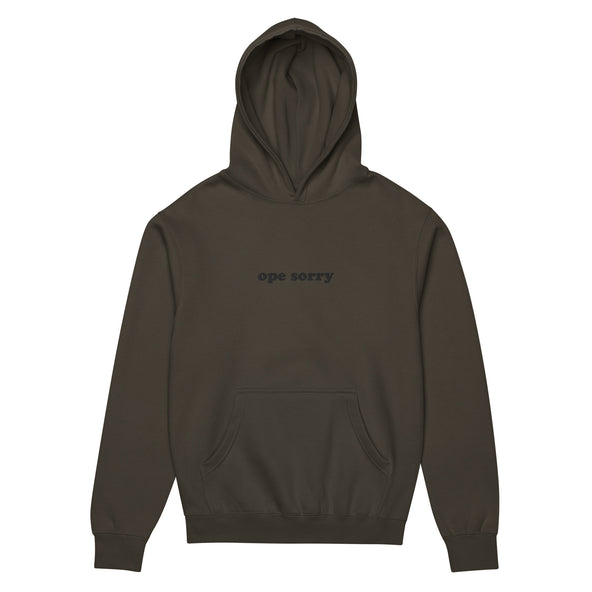 Vintage Black Box Hoodie - Embroidered Ope-image