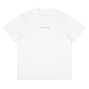Light Boxy Tee - Embroidered Ope
