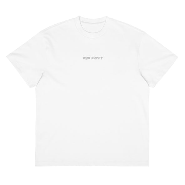 Light Boxy Tee - Embroidered Ope-image