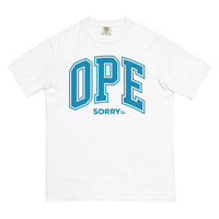 Ope Sorry College Ruled Comfort T - Blue on White