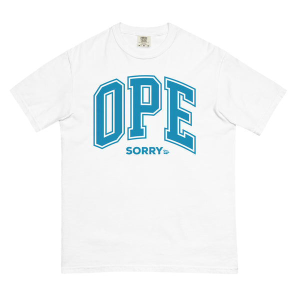 Ope Sorry College Ruled Comfort T - Blue on White-image