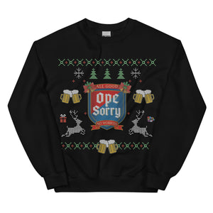 Ope Sorry Beer Ugly Sweater