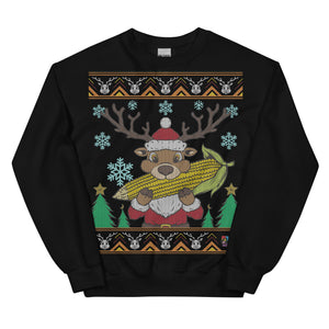 Reindeer Eat Corn Ugly Sweater