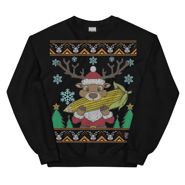 Reindeer Eat Corn Ugly Sweater-image