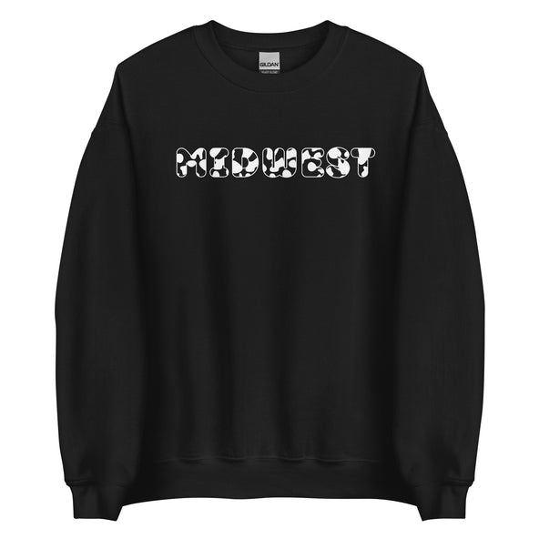 Midwest Cow Print Crewneck-image