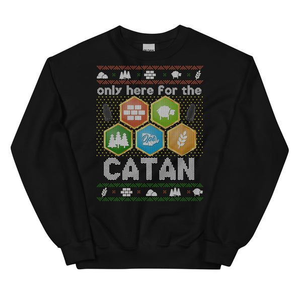 Only Here For The Catan Ugly Sweater-image