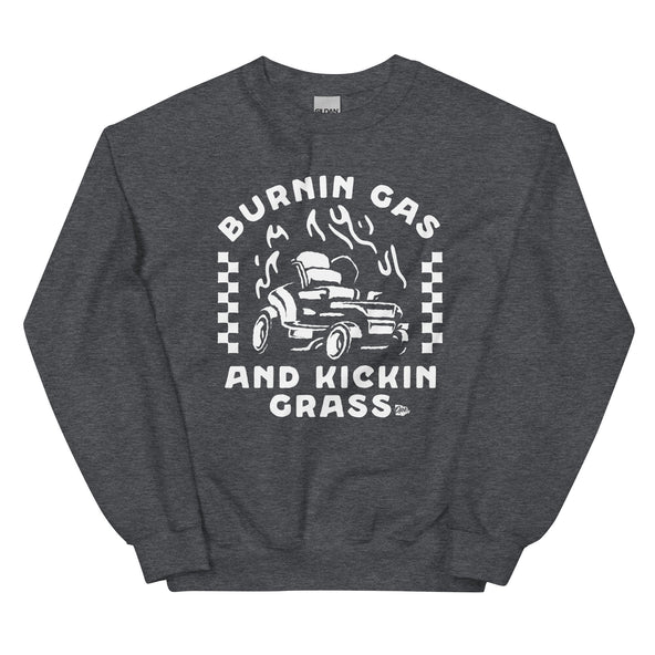 Burnin Gas & Kickin Grass Crewneck-image