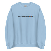Embroidered Theres No Place Like Nebraska Sweatshirt