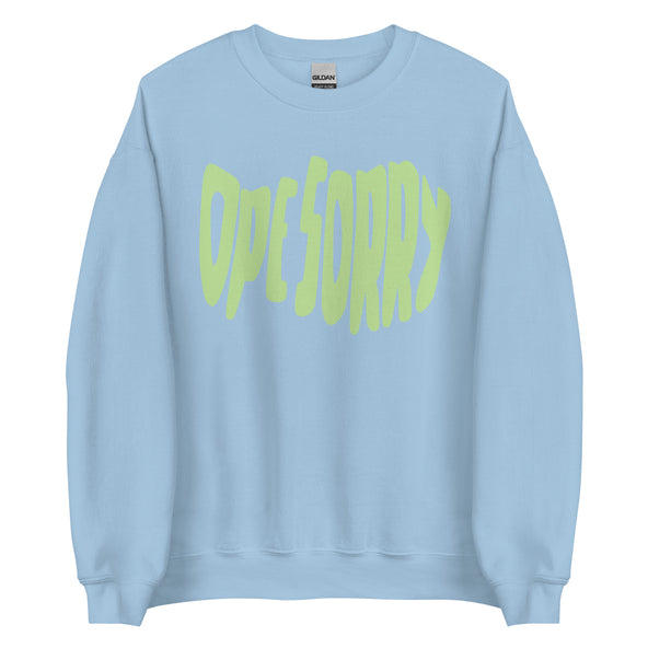 Spring Ope Sorry Cloud Print Crewneck-image