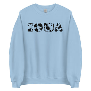 Iowa Cow Print Crewneck