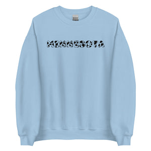 Minnesota Cow Print Crewneck