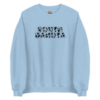 South Dakota Cow Print Crewneck