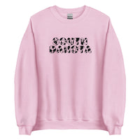 South Dakota Cow Print Crewneck