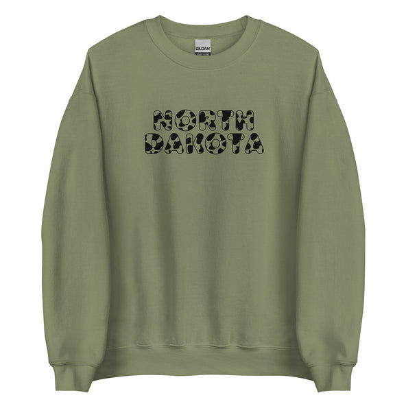 North Dakota Cow Print Crewneck-image