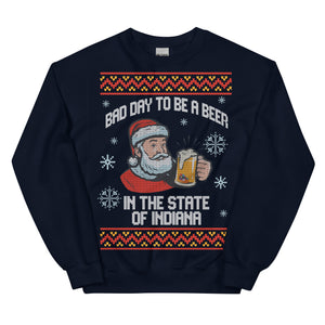 Bad Day to be Indiana - Ugly Sweater a Beer