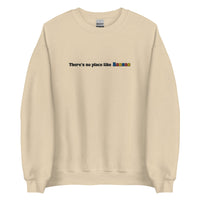 Embroidered Theres No Place Like Kansas Sweatshirt