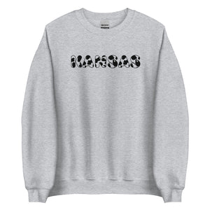 Kansas Cow Print Crewneck