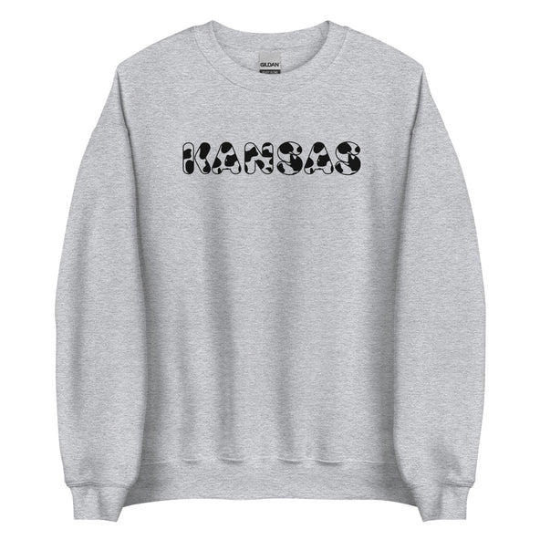 Kansas Cow Print Crewneck-image