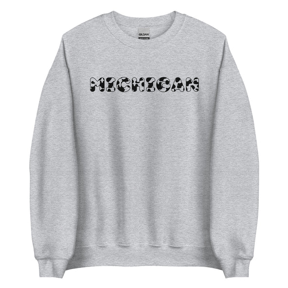 Michigan Cow Print Crewneck-image