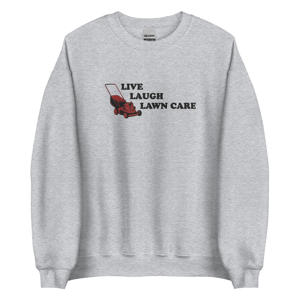 Embroidered Live Laugh Lawncare Crewneck-image