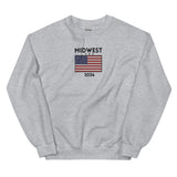 Embroidered Midwest USA 2024 Crewneck