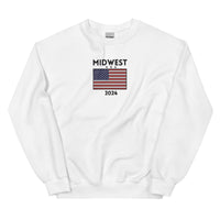 Embroidered Midwest USA 2024 Crewneck