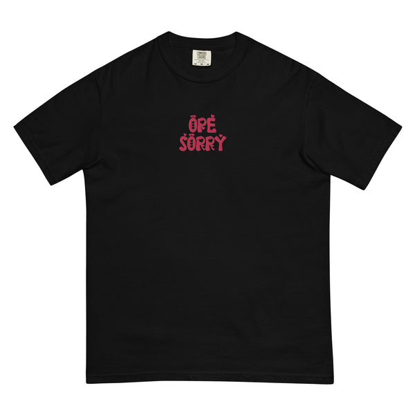 Embroidered Ope Sorry Valentines Comfort T