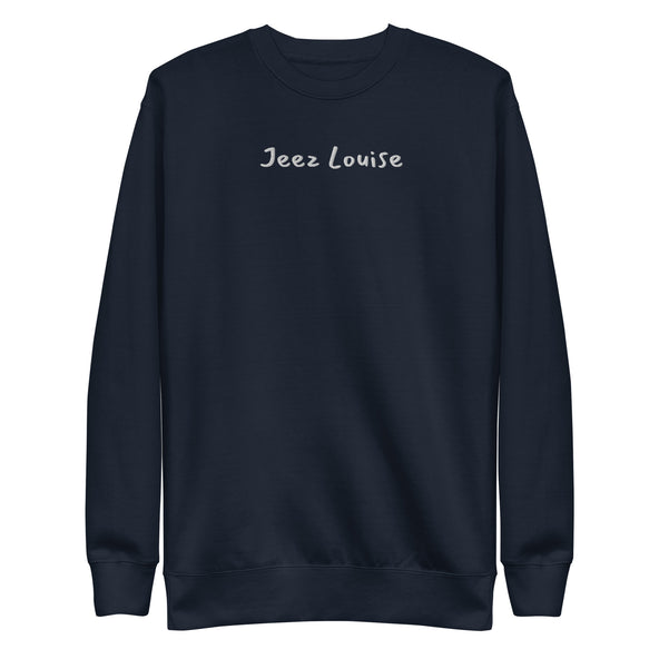 Embroidered Jeez Louise Crewneck-image