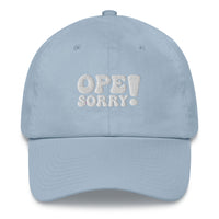 Ope Sorry Embroidered Dad hat