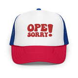 Ope Sorry Foam Rope Hat