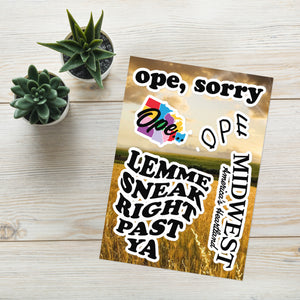 Ope, Sorry - Sticker sheet