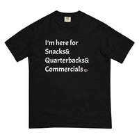 Snacks& Quarterbacks& Commercials Comfort T