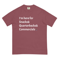 Snacks& Quarterbacks& Commercials Comfort T