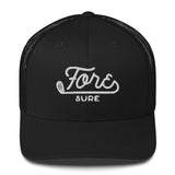 Fore Sure Golf Logo Netted Trucker