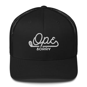 Ope Sorry Golf Logo Netted Trucker