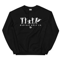 Stages of Bad Day Golf Co. Crewneck
