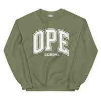Ope Sorry College Ruled Crewneck