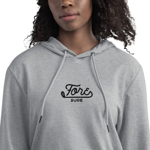 Fore Sure Golf Logo Lightweight Hoodie