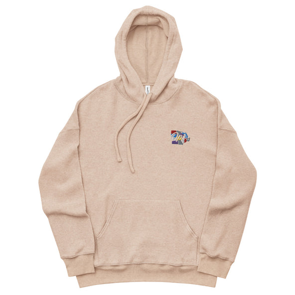 Ope Brand Embroidered Sueded Fleece Hoodie-image