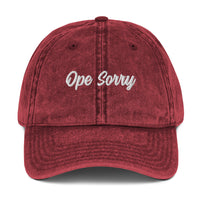 Ope Sorry Vintage Dad Hat